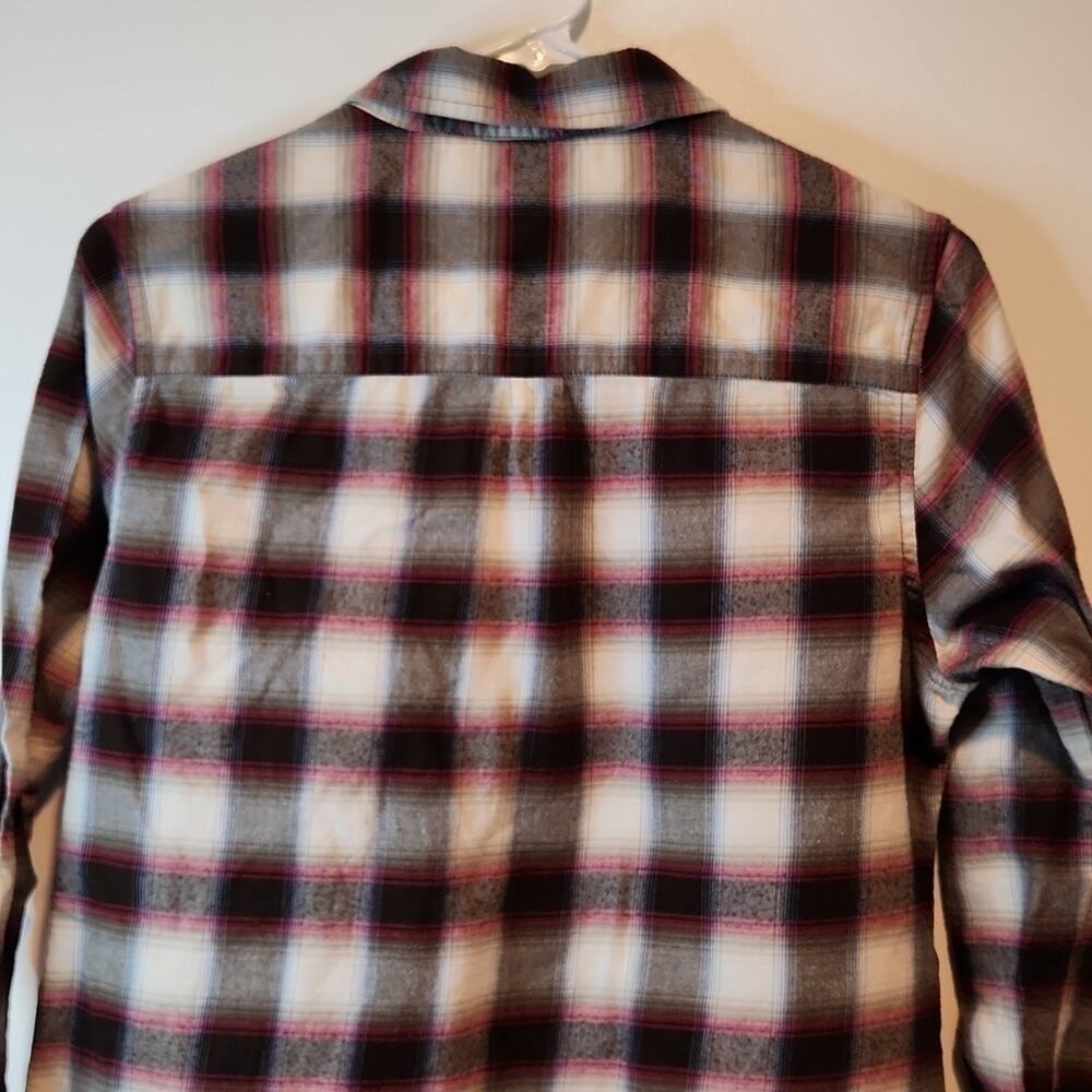 Pendleton Flannel Shirt Women's Size Medium Gray/Black/White EUC VERY NICE!! - Picture 8 of 11